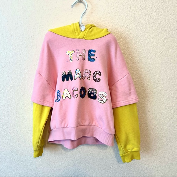 Marc Jacobs Kids Layered logo-print hoodie - Picture 2 of 11
